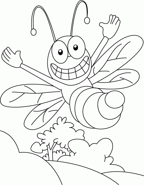 Pszczoły kolorowanki